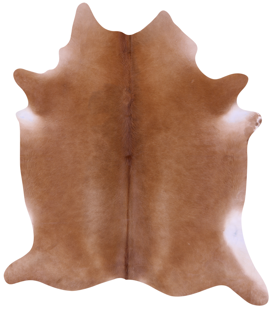 Brown Natural Cowhide Rug - X-Large 7' 4"H x 6' 9"W