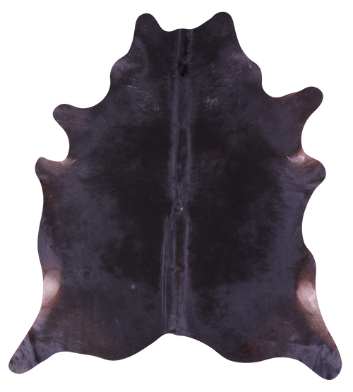Black Natural Cowhide Rug - XX-Large 7' 8