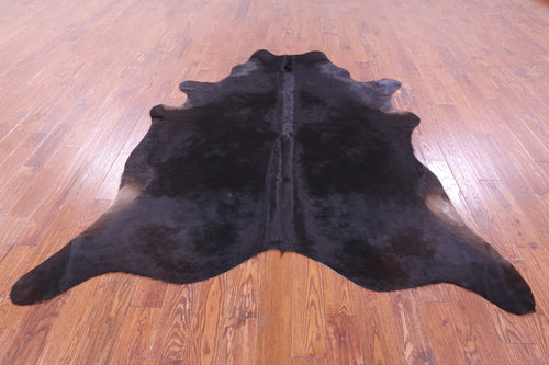 Black Natural Cowhide Rug - XX-Large 7' 8