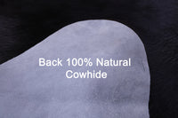 Thumbnail for Black Natural Cowhide Rug - XX-Large 7' 8