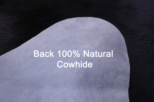 Black Natural Cowhide Rug - XX-Large 7' 8
