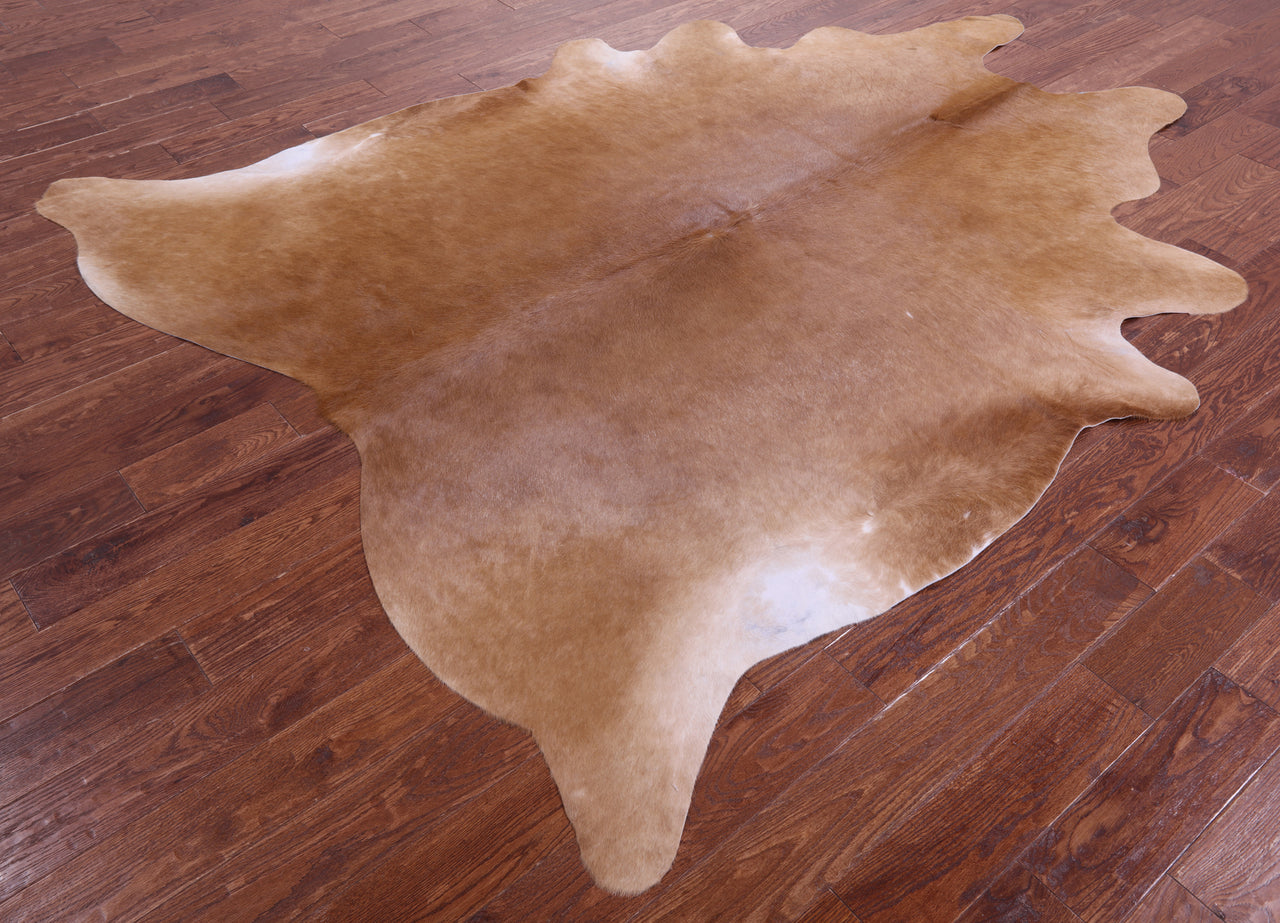 Brown Natural Cowhide Rug - XX-Large 8' 7"H x 6' 10"W
