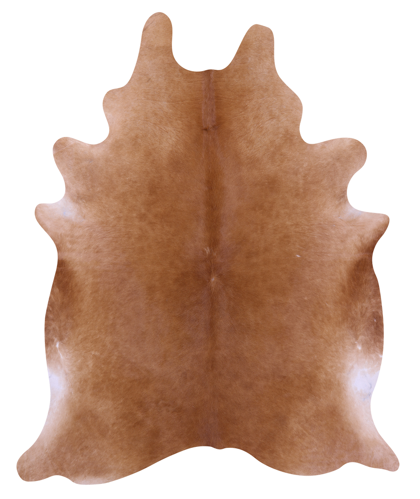 Brown Natural Cowhide Rug - XX-Large 8' 7"H x 6' 10"W