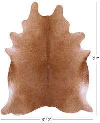 Thumbnail for Brown Natural Cowhide Rug - XX-Large 8' 7
