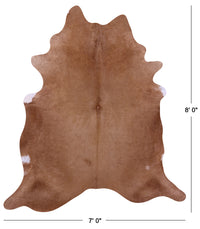 Thumbnail for Light Brown Natural Cowhide Rug - XX-Large 8' 0