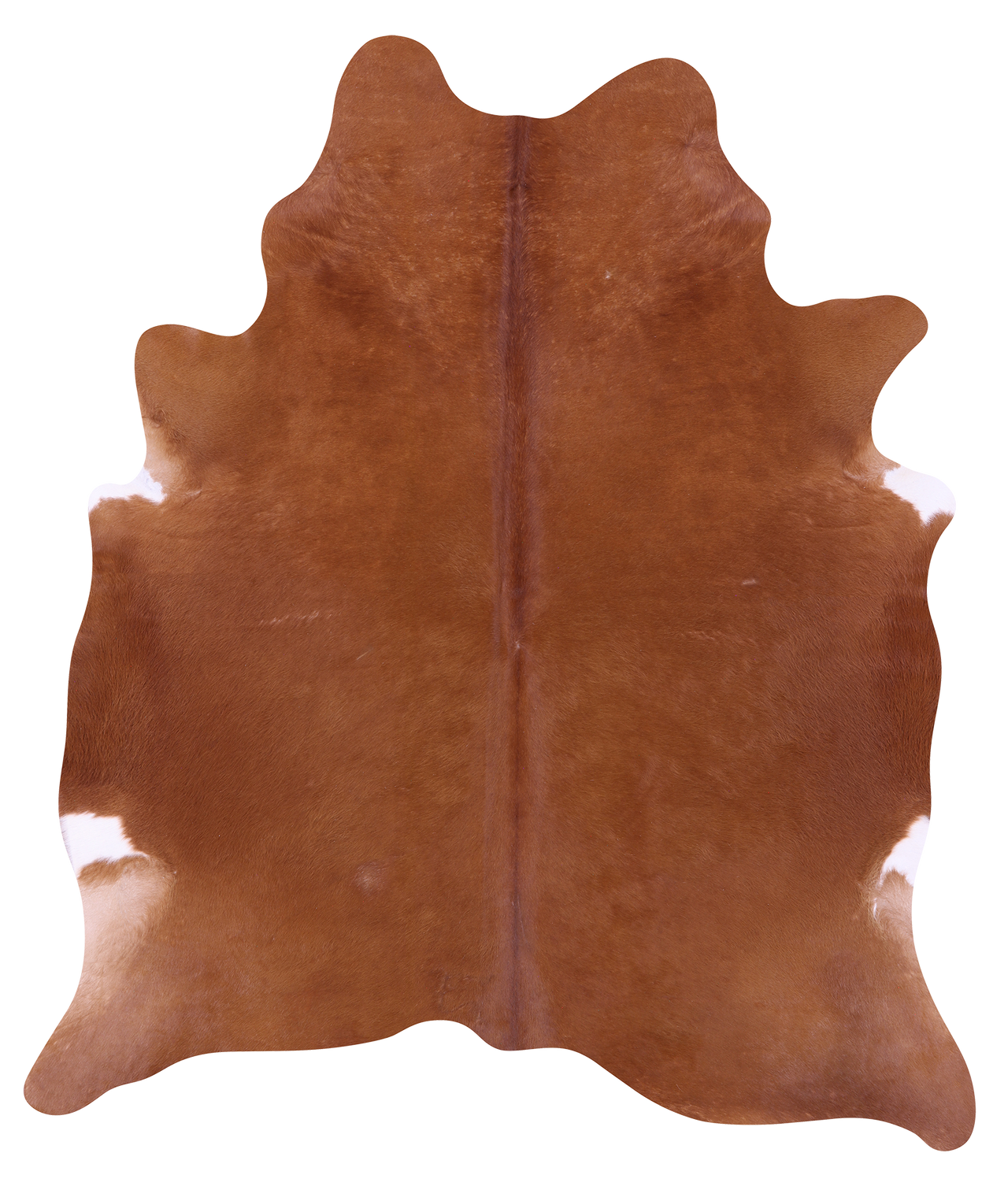 Brown Natural Cowhide Rug - XX-Large 7' 8"H x 6' 7"W