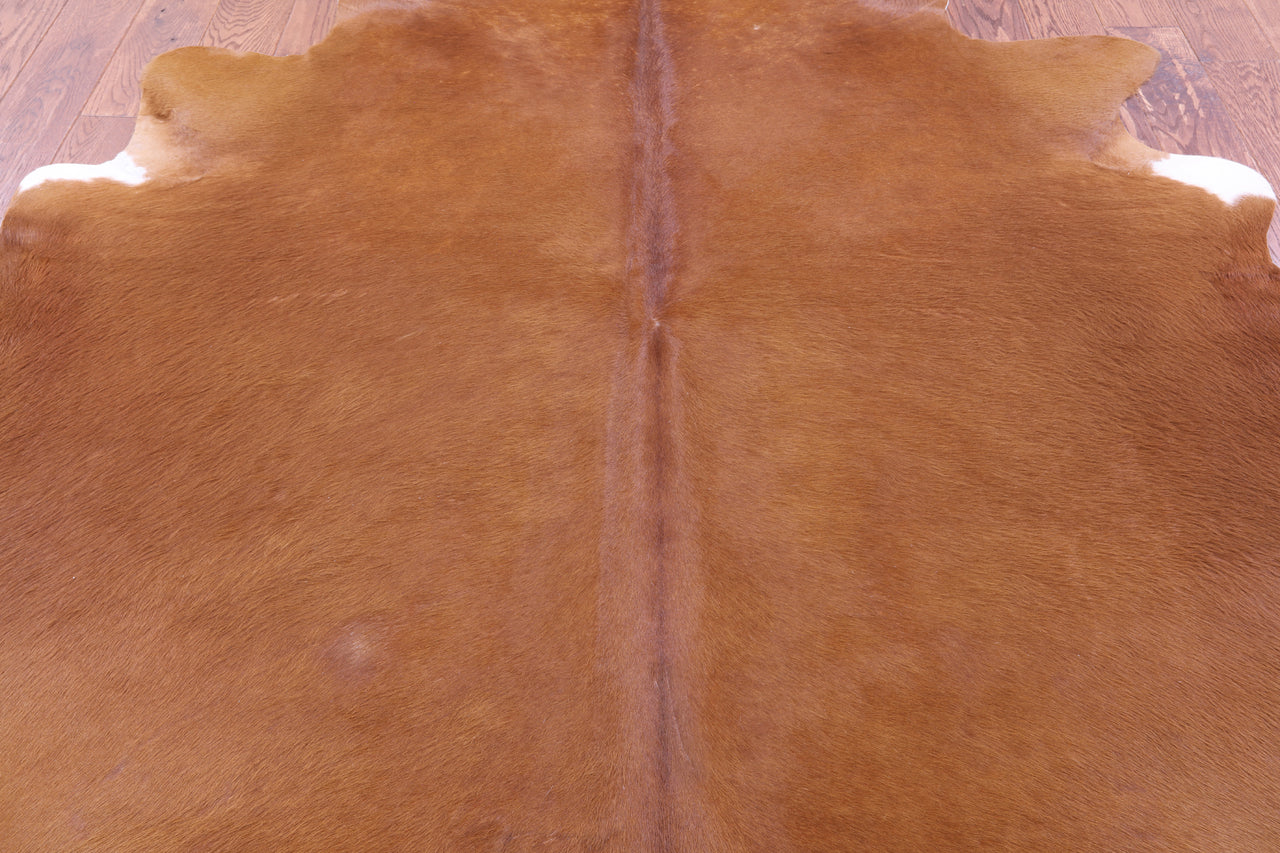 Brown Natural Cowhide Rug - XX-Large 7' 8"H x 6' 7"W