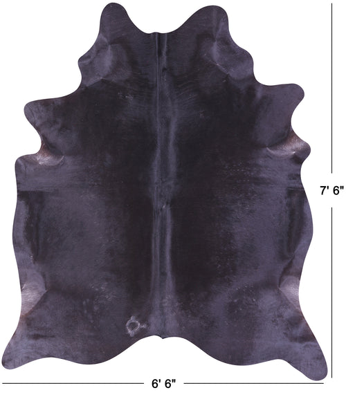 Black Natural Cowhide Rug - X-Large 7' 6