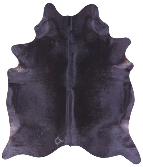 Black Natural Cowhide Rug - X-Large 7' 6