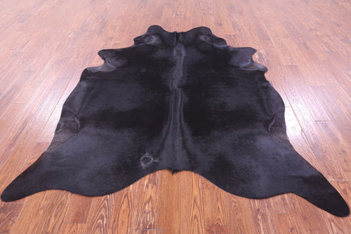 Black Natural Cowhide Rug - X-Large 7' 6
