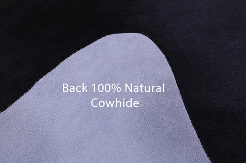 Black Natural Cowhide Rug - X-Large 7' 6