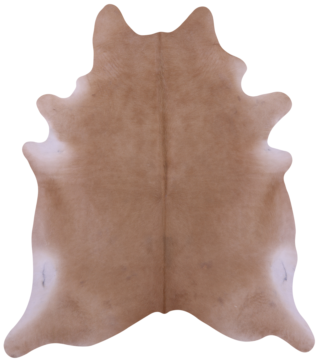Light Brown Natural Cowhide Rug - XX-Large 8' 1"H x 7' 0"W