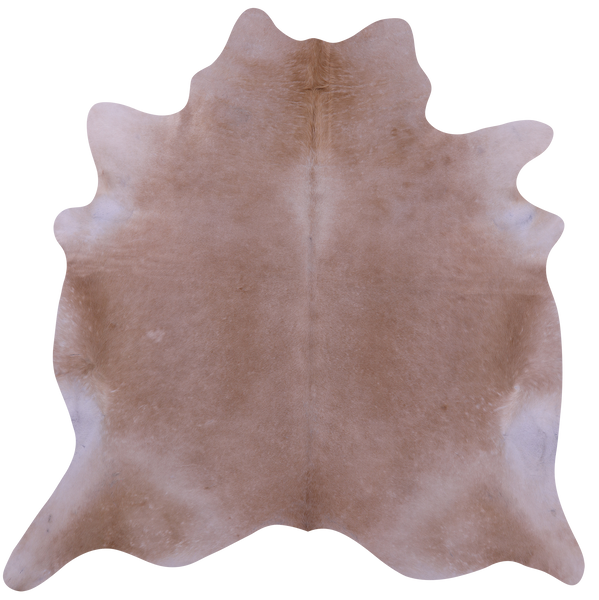 Beige Natural Cowhide Rug - X-Large 7' 5"H x 7' 1"W