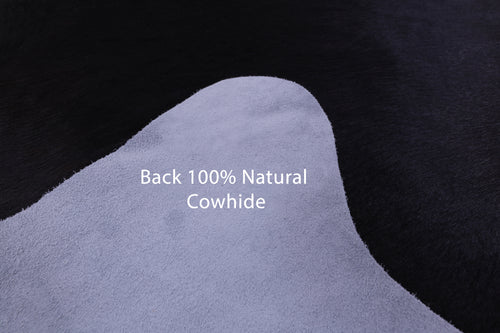 Black Natural Cowhide Rug - X-Large 7' 4
