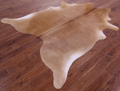 Light Brown Natural Cowhide Rug - X-Large 7' 6