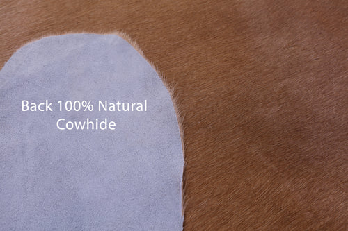 Light Brown Natural Cowhide Rug - X-Large 7' 6