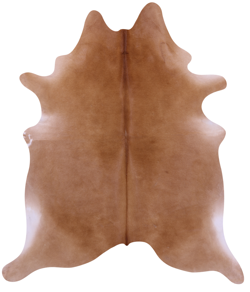 Light Brown Natural Cowhide Rug - X-Large 7' 6"H x 6' 4"W
