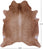 Light Brown Natural Cowhide Rug - X-Large 7' 7"H x 6' 5"W
