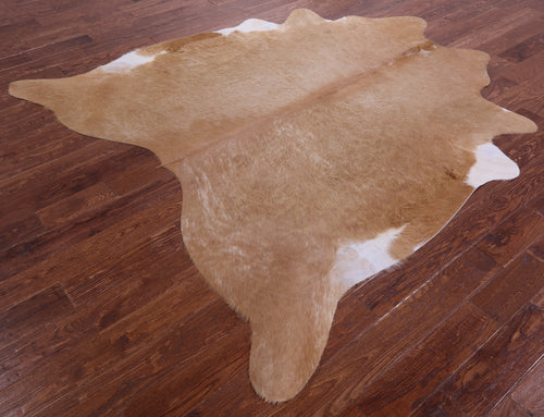 Light Brown Natural Cowhide Rug - XX-Large 7' 9