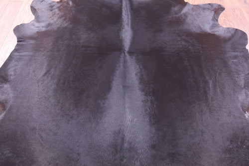 Black Natural Cowhide Rug - XX-Large 7' 8