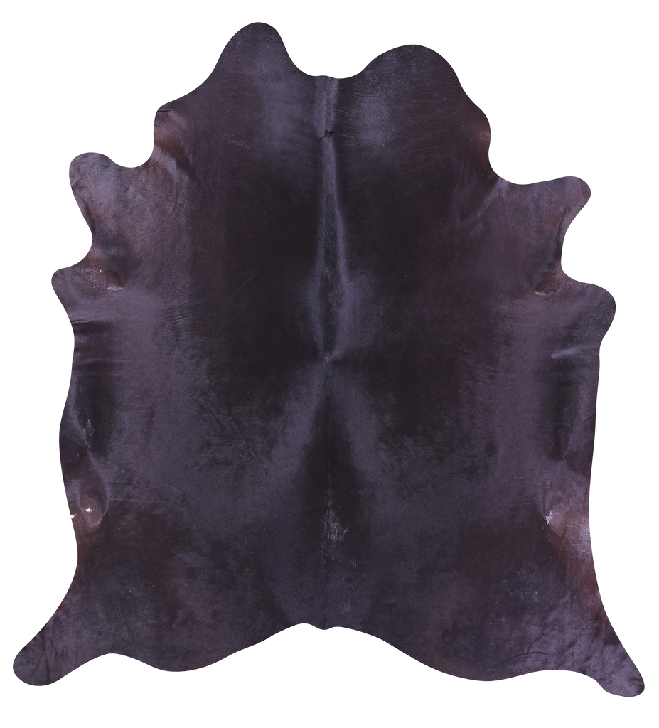 Black Natural Cowhide Rug - XX-Large 7' 8"H x 7' 2"W