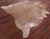 Light Brown Natural Cowhide Rug - X-Large 7' 0"H x 6' 6"W