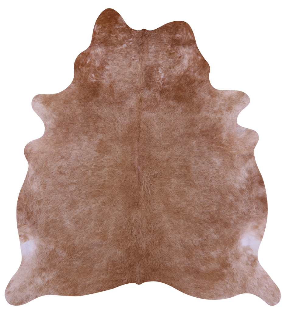 Light Brown Natural Cowhide Rug - X-Large 7' 0"H x 6' 6"W