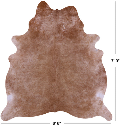 Light Brown Natural Cowhide Rug - X-Large 7' 0