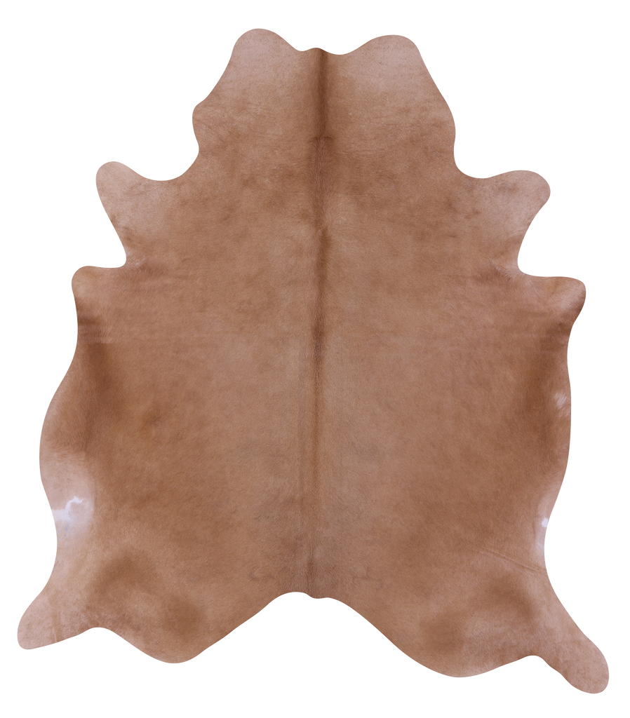 Light Brown Natural Cowhide Rug - XX-Large 7' 10"H x 7' 0"W