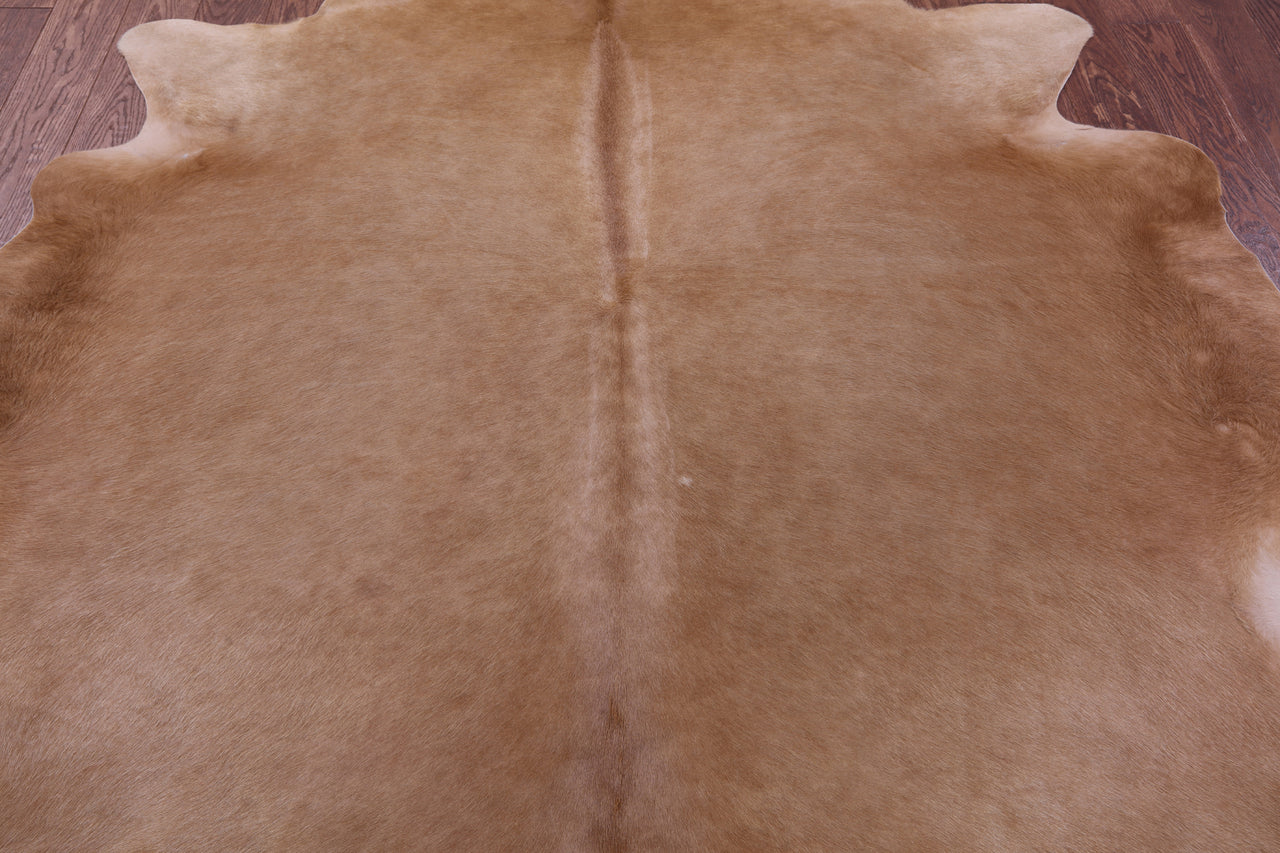 Light Brown Natural Cowhide Rug - XX-Large 8' 0"H x 7' 2"W