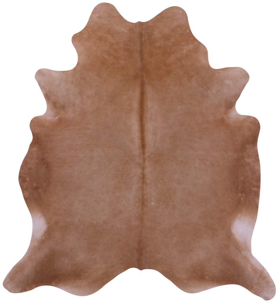 Light Brown Natural Cowhide Rug - XX-Large 8' 0"H x 7' 2"W