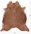 Light Brown Natural Cowhide Rug - XX-Large 7' 8"H x 7' 3"W