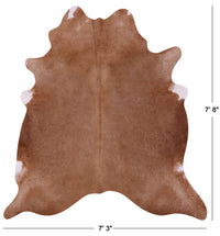 Thumbnail for Light Brown Natural Cowhide Rug - XX-Large 7' 8