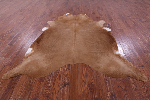 Light Brown Natural Cowhide Rug - XX-Large 7' 8