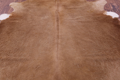 Light Brown Natural Cowhide Rug - XX-Large 7' 8