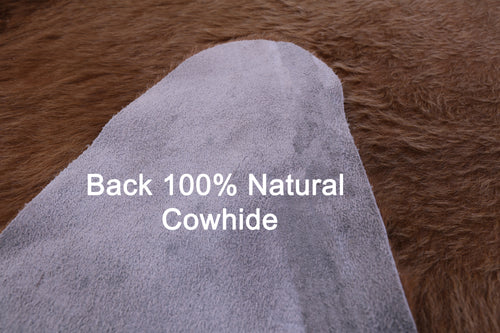 Light Brown Natural Cowhide Rug - XX-Large 7' 8