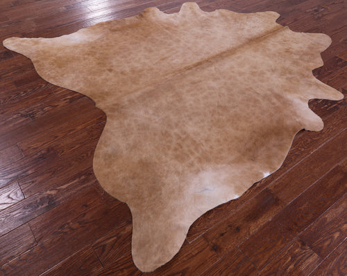 Light Brown Natural Cowhide Rug - XX-Large 7' 9
