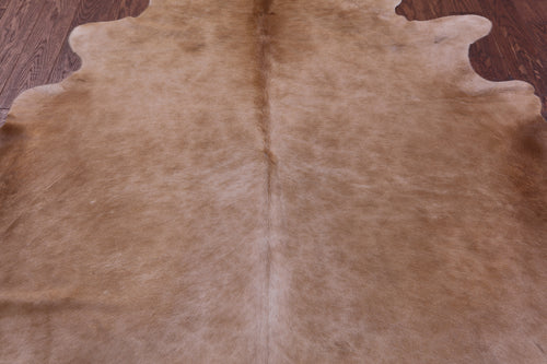 Light Brown Natural Cowhide Rug - X-Large 7' 3