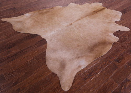Light Brown Natural Cowhide Rug - X-Large 7' 3