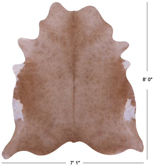 Light Brown Natural Cowhide Rug - XX-Large 8' 0