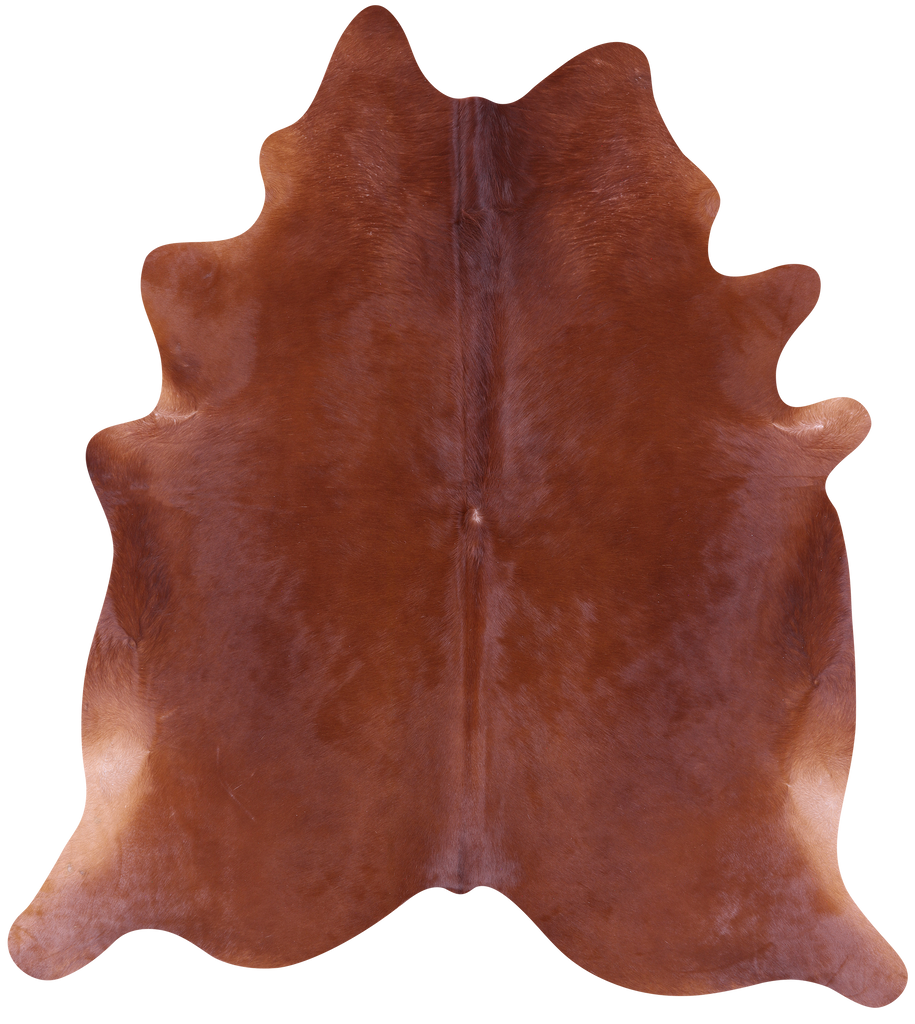 Brown Natural Cowhide Rug - X-Large 7' 3"H x 6' 6"W