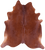 Brown Natural Cowhide Rug - X-Large 7' 3"H x 6' 6"W