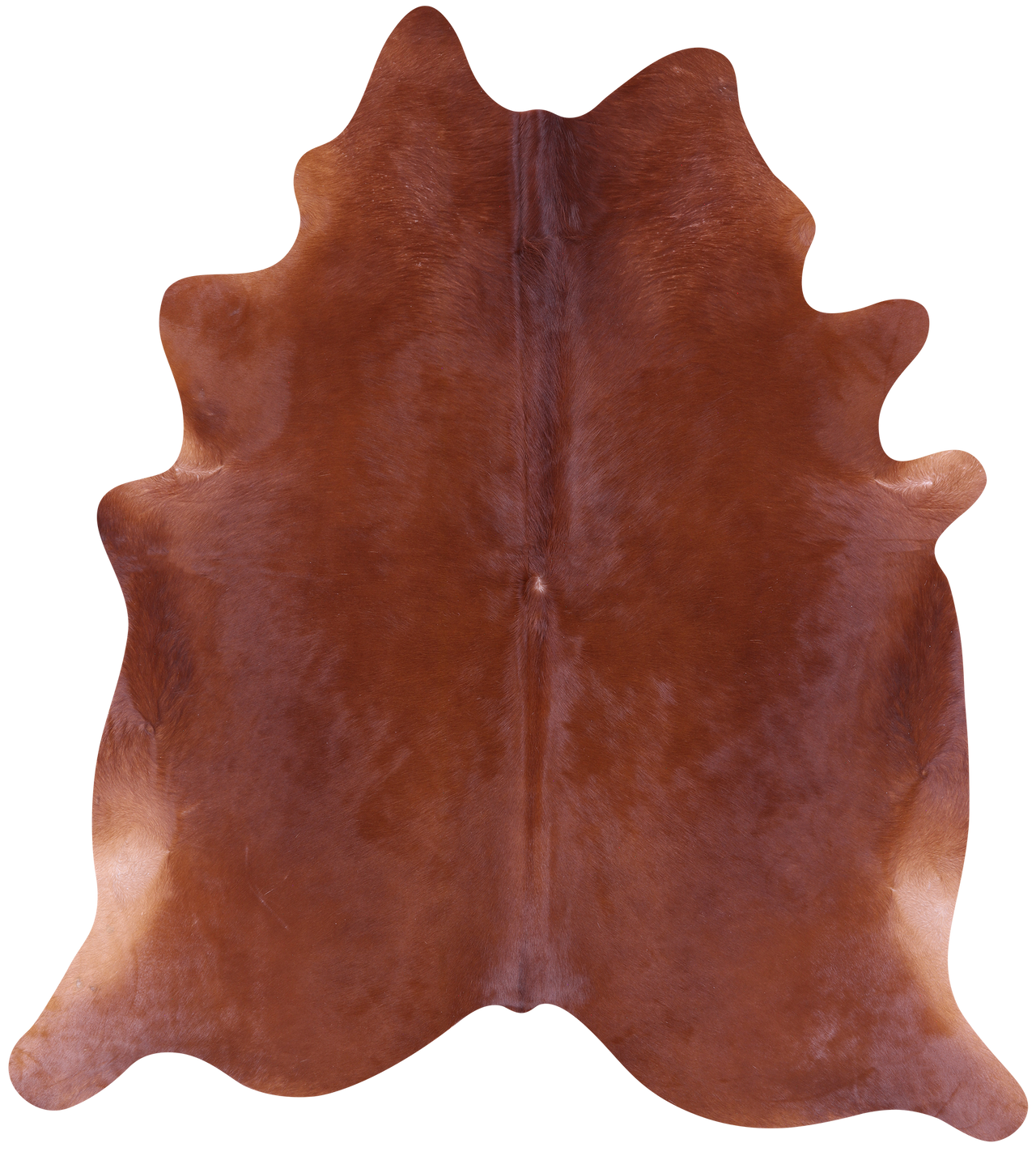 Brown Natural Cowhide Rug - X-Large 7' 3"H x 6' 6"W