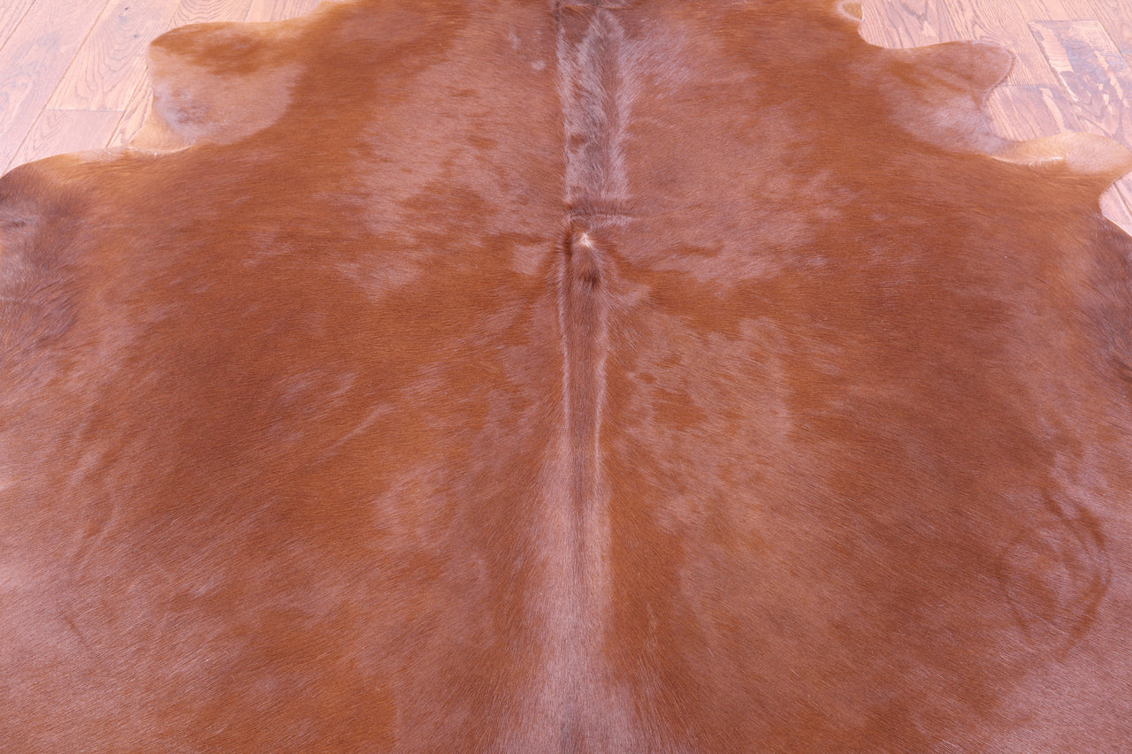 Brown Natural Cowhide Rug - X-Large 7' 3"H x 6' 6"W