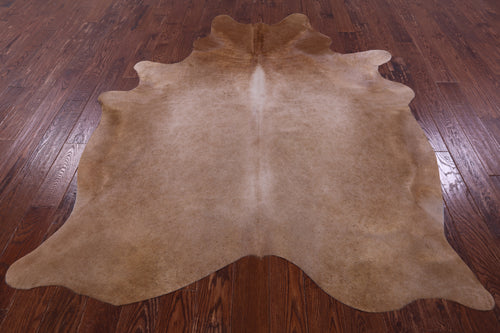 Light Brown Natural Cowhide Rug - X-Large 7' 6