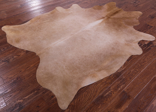 Light Brown Natural Cowhide Rug - X-Large 7' 6