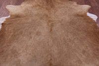 Thumbnail for Light Brown Natural Cowhide Rug - Large 6' 10