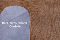 Thumbnail for Light Brown Natural Cowhide Rug - Large 6' 10