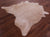 Beige Natural Cowhide Rug - Large 6' 8"H x 6' 6"W