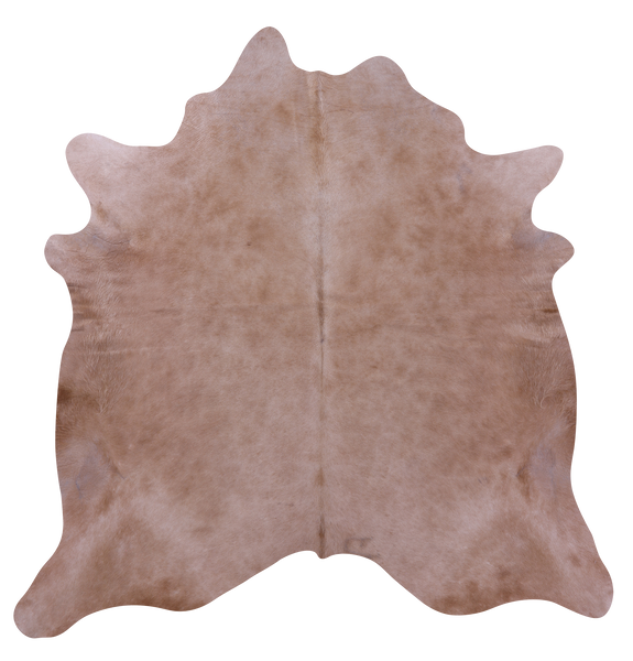Beige Natural Cowhide Rug - Large 6' 8"H x 6' 6"W